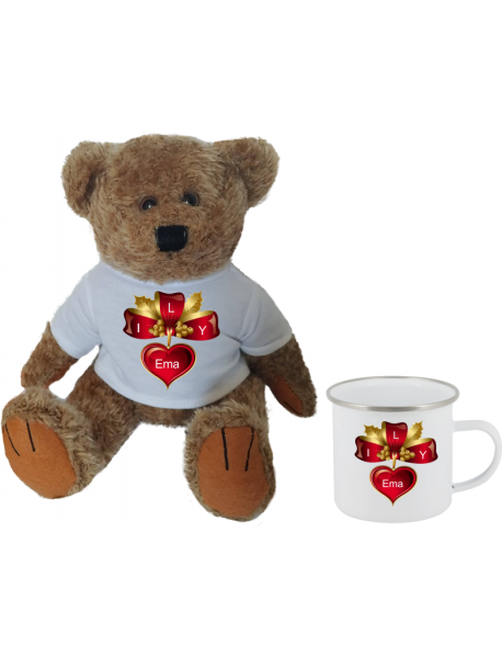 Komplet medvedek rjavko ily