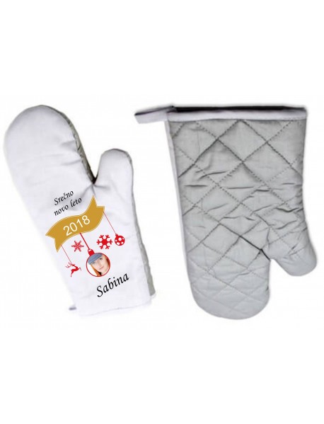 Rokavica in prijemalka božič / novo leto