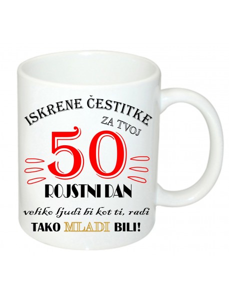 Skodelica 50 za njo