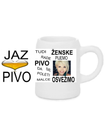 Pivski vrč - za njo