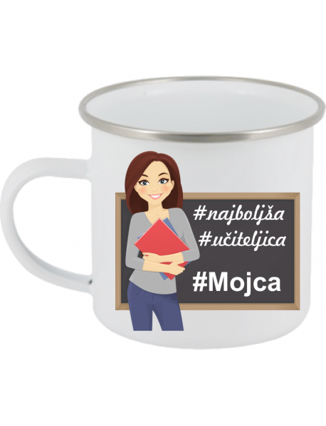 Skodelica emajlirana najboljša učiteljica