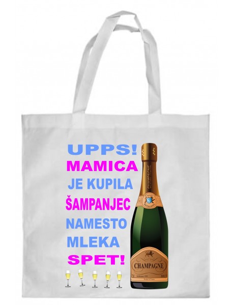 Nakupovalna vrečka šampanjec