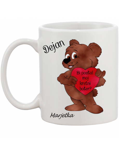 Skodelica medvedek boter /botra