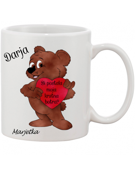 Skodelica medvedek boter /botra