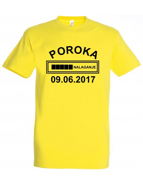 Majica fantovščina - nalaganje