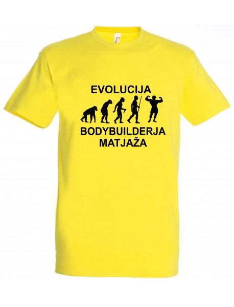 Majica evolucija - bodybuilder