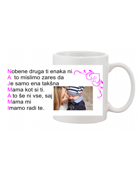 Skodelica naj mami