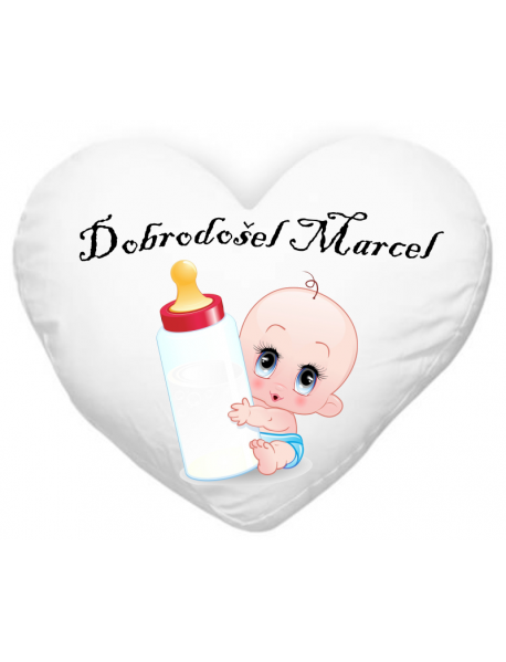 Blazinica srce dobrodošel