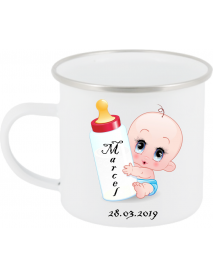 Skodelica emajlirana dojencek