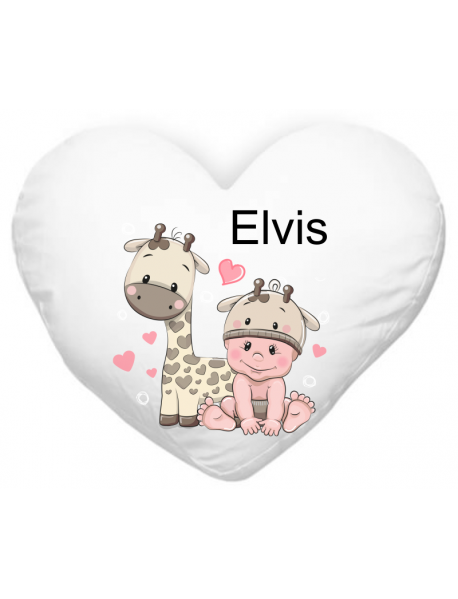 Blazinica srce rojstvo  - žirafa