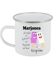 Skodelica emajlirana sladoled