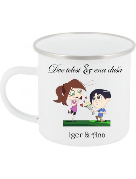 Skodelica emajlirana dusa